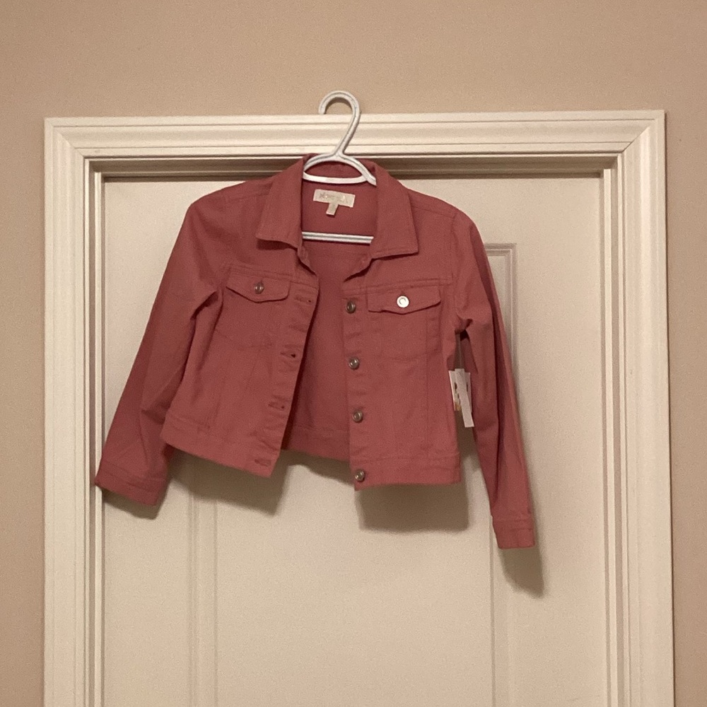 Pink Cropped Jacket